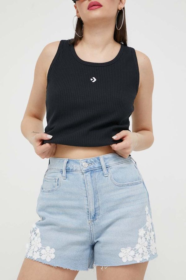 Hollister Co. Traper kratke hlače Hollister Co. CURVY JEANS za žene, s aplikacijom, visoki struk