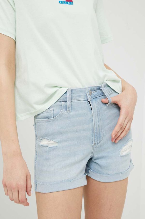 Hollister Co. Traper kratke hlače Hollister Co. za žene, glatki materijal, visoki struk