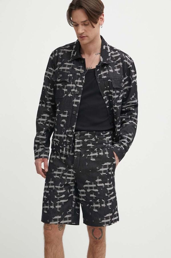 IRO Traper kratke hlače IRO za muškarce, boja: crna