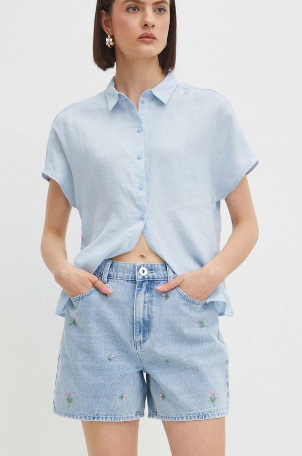 Medicine Traper kratke hlače Medicine za žene, s aplikacijom, visoki struk