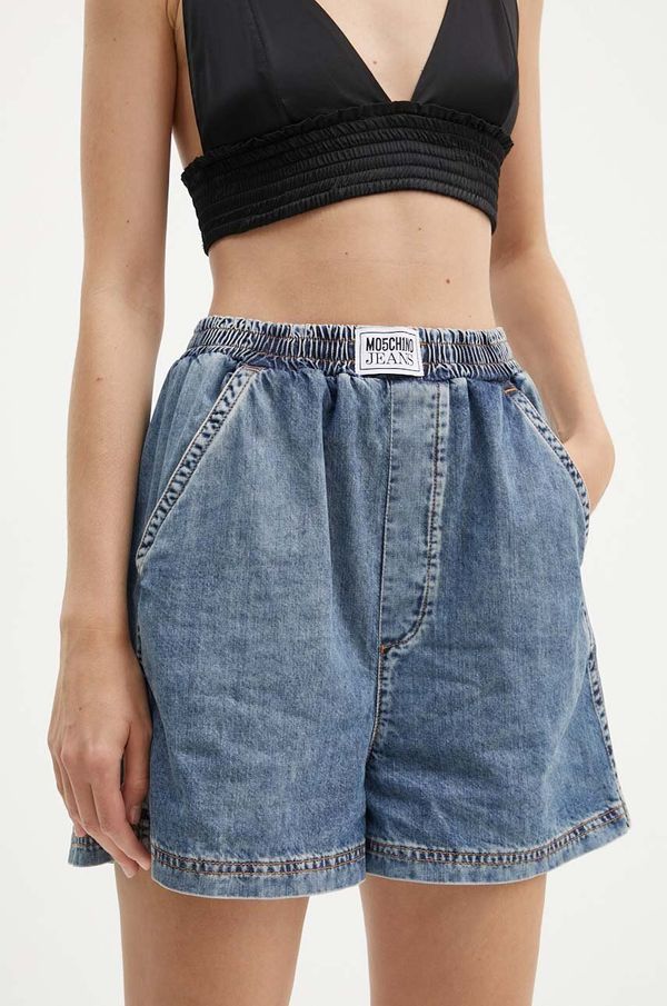 Moschino Jeans Traper kratke hlače Moschino Jeans za žene, bez uzorka, visoki struk, 0304.8224