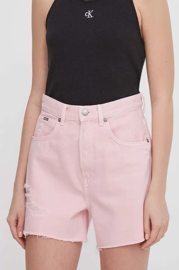 Pepe Jeans Traper kratke hlače Pepe Jeans A-LINE SHORT UHW CLR
