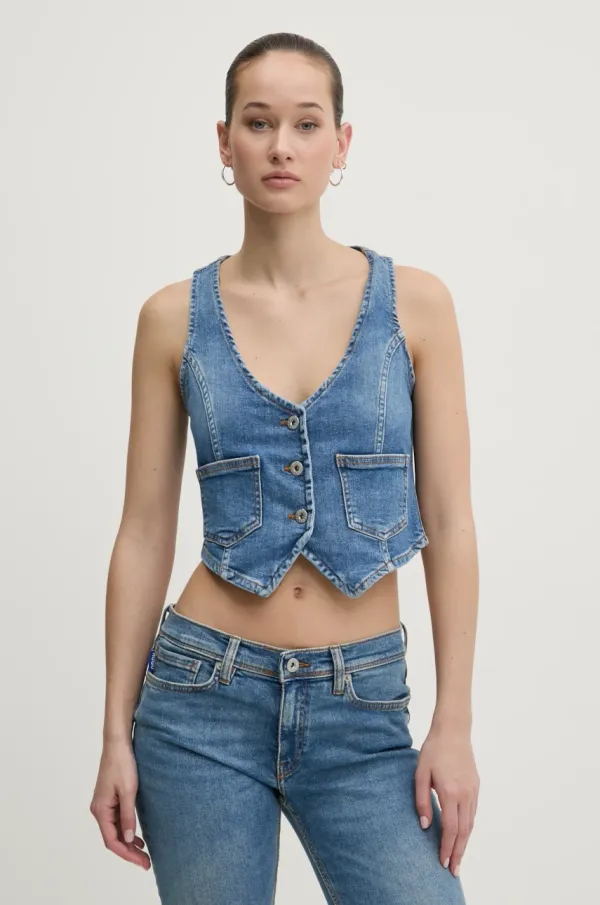 Hugo Blue Traper prsluk Hugo Blue jednoredno zakopčavanje, 50531700