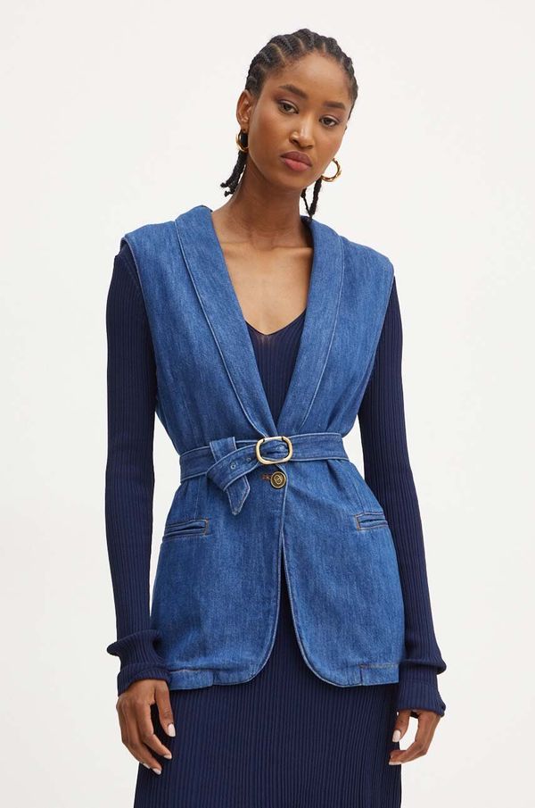 Twinset Traper prsluk Twinset jednoredno zakopčavanje, 242TP2611