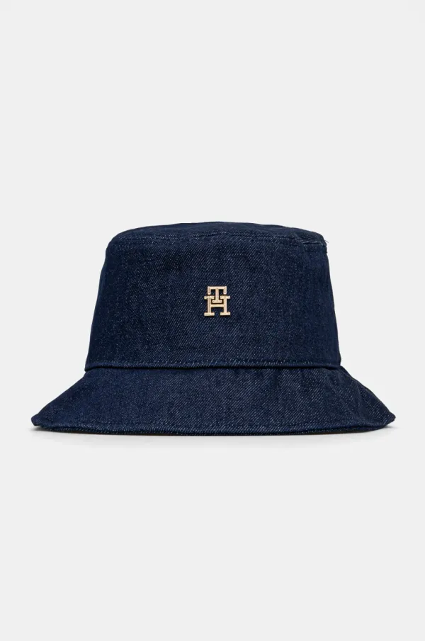 Tommy Hilfiger Traper šešir Tommy Hilfiger boja: tamno plava, pamučni, AW0AW17133