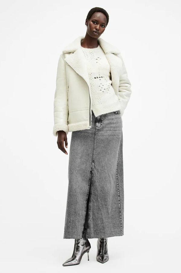 AllSaints Traper suknja AllSaints NOIR MAXI boja: crna, maxi, ravna, W023RB