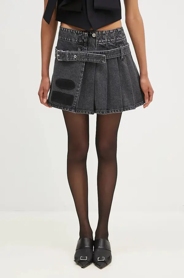 Ambush Traper suknja AMBUSH Denim Pleats Skirt