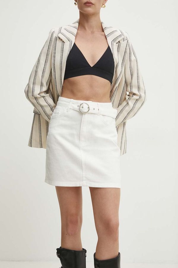 Answear Lab Traper suknja Answear Lab boja: bijela, mini, pencil