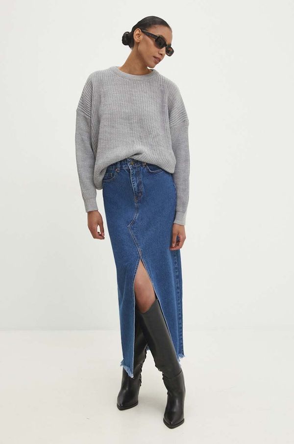 Answear Lab Traper suknja Answear Lab boja: tamno plava, maxi, pencil