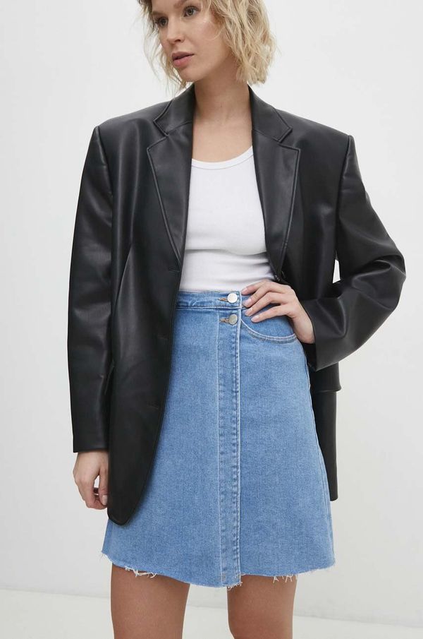 Answear Lab Traper suknja Answear Lab mini, širi se prema dolje