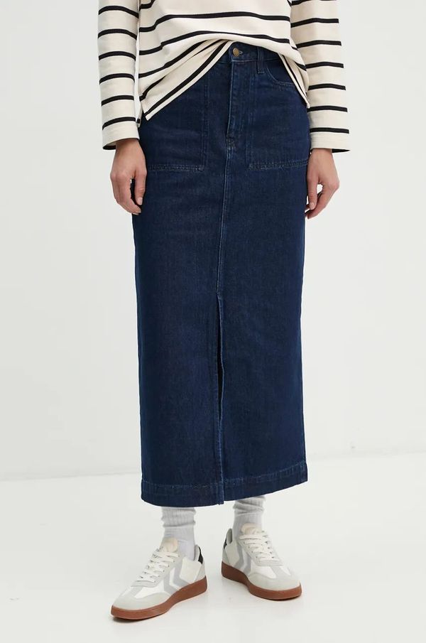 Barbour Traper suknja Barbour boja: tamno plava, maxi, ravna, LSK0104