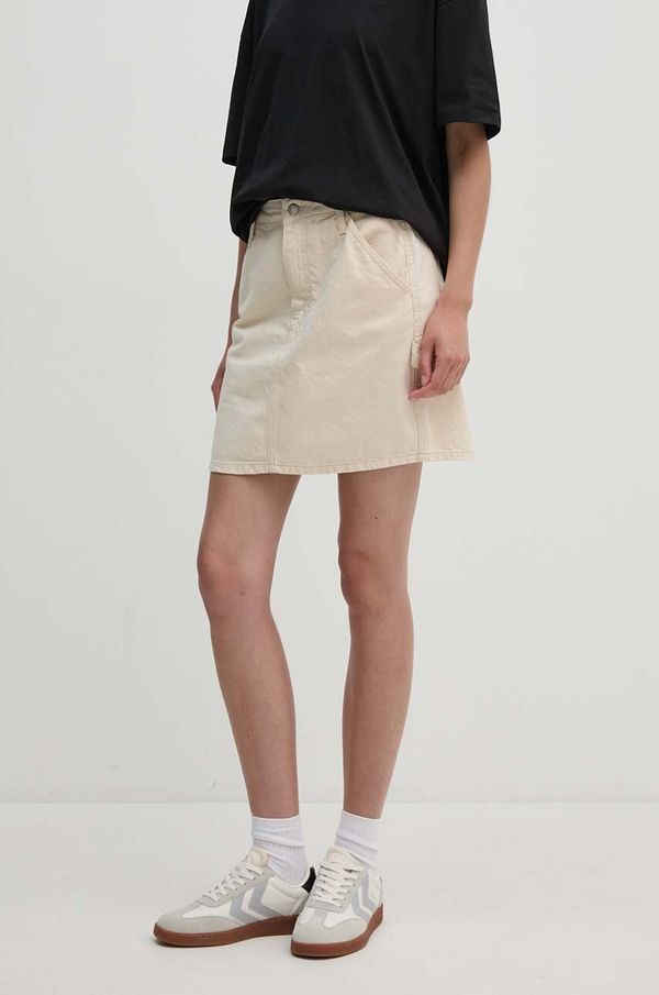 Calvin Klein Jeans Traper suknja Calvin Klein Jeans boja: bež, mini, pencil, J20J224345