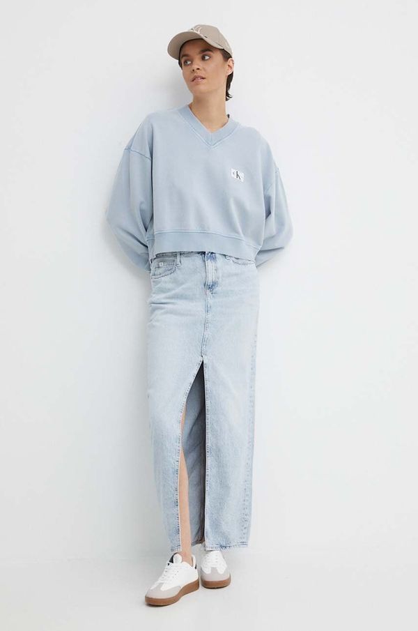 Calvin Klein Jeans Traper suknja Calvin Klein Jeans maxi, ravna, J20J222814