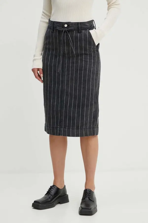 Day Birger et Mikkelsen Traper suknja Day Birger et Mikkelsen Betsy - Denim Stripes