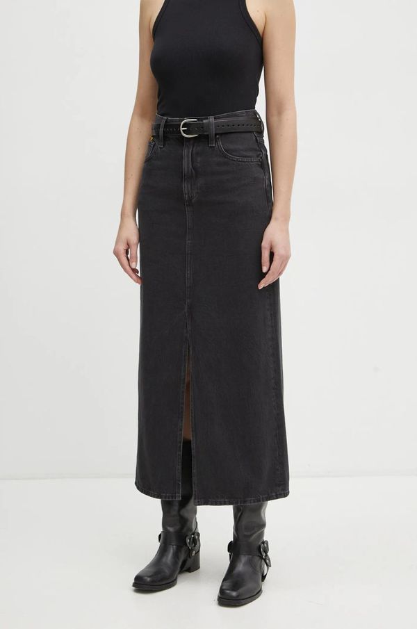 G-Star Raw Traper suknja G-Star Raw boja: crna, maxi, ravna, D24385-D772