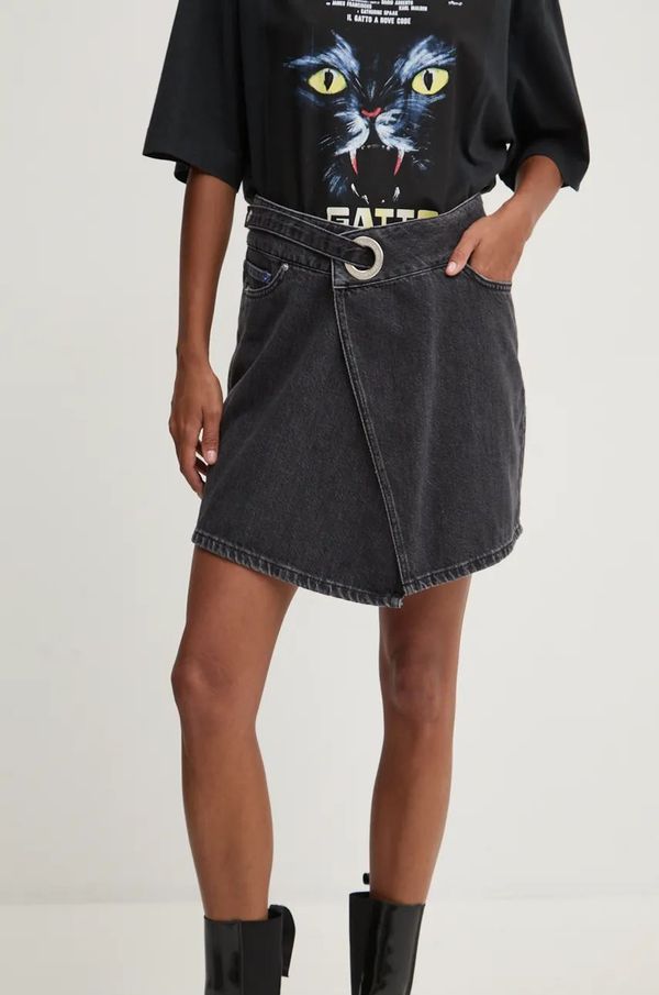 Karl Lagerfeld Jeans Traper suknja Karl Lagerfeld Jeans boja: crna, mini, širi se prema dolje, 246J1200