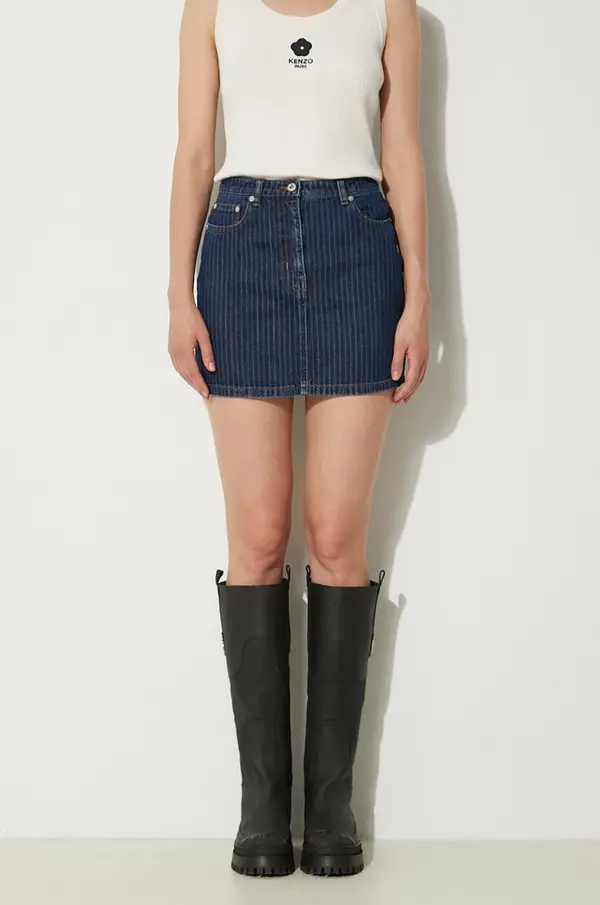 Kenzo Traper suknja Kenzo Mini Skirt Stripped Jacquard
