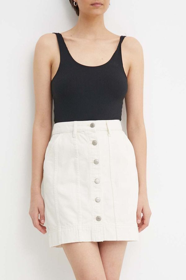 Lauren Ralph Lauren Traper suknja Lauren Ralph Lauren boja: bež, mini, širi se prema dolje, 200934630