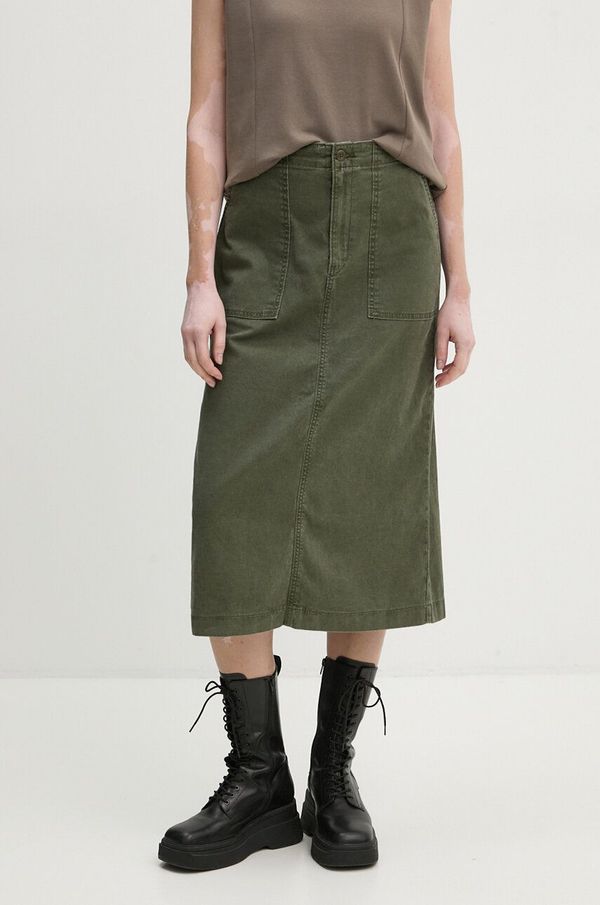 Levi's Traper suknja Levi's boja: zelena, midi, ravna, A8696