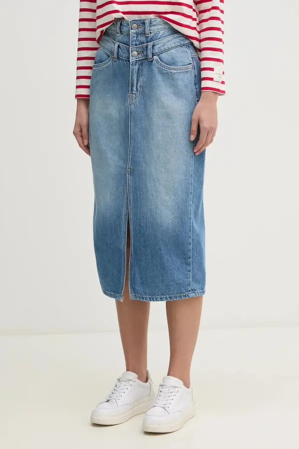 Pepe Jeans Traper suknja Pepe Jeans MIDI SKIRT HW DOUBLE midi, ravna, PL901207