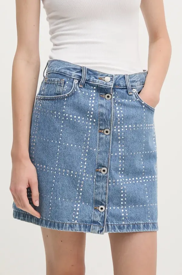 Pepe Jeans Traper suknja Pepe Jeans MINI SKIRT HW GLITTER