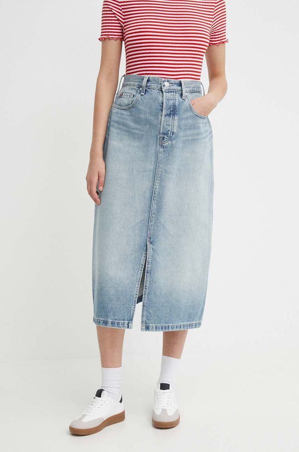 Tommy Hilfiger Traper suknja Tommy Hilfiger midi, širi se prema dolje, WW0WW42882