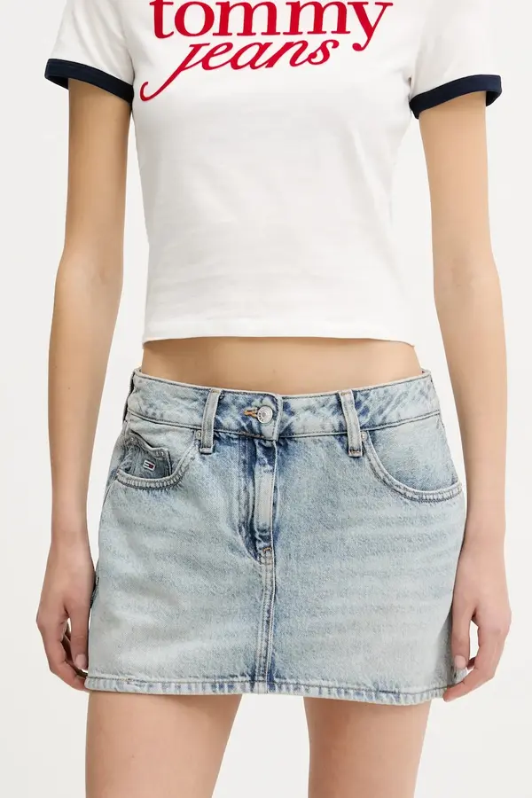 Tommy Jeans Traper suknja Tommy Jeans