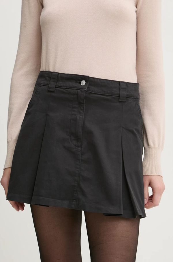 Tommy Jeans Traper suknja Tommy Jeans boja: crna, mini, širi se prema dolje, DW0DW19366