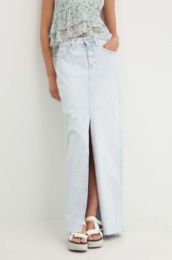 Tommy Jeans Traper suknja Tommy Jeans maxi, ravna, DW0DW17672