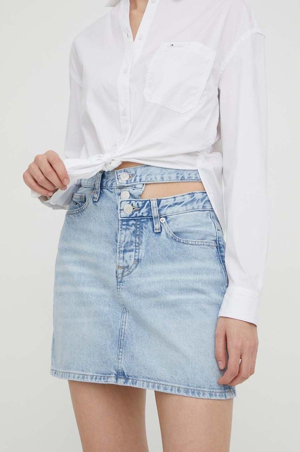 Tommy Jeans Traper suknja Tommy Jeans mini, pencil