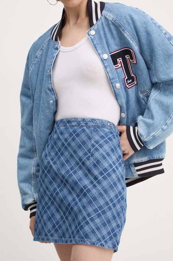 Tommy Jeans Traper suknja Tommy Jeans mini, ravna, DW0DW19237