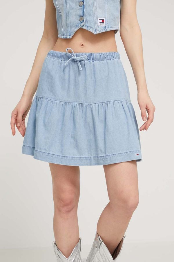 Tommy Jeans Traper suknja Tommy Jeans mini, širi se prema dolje