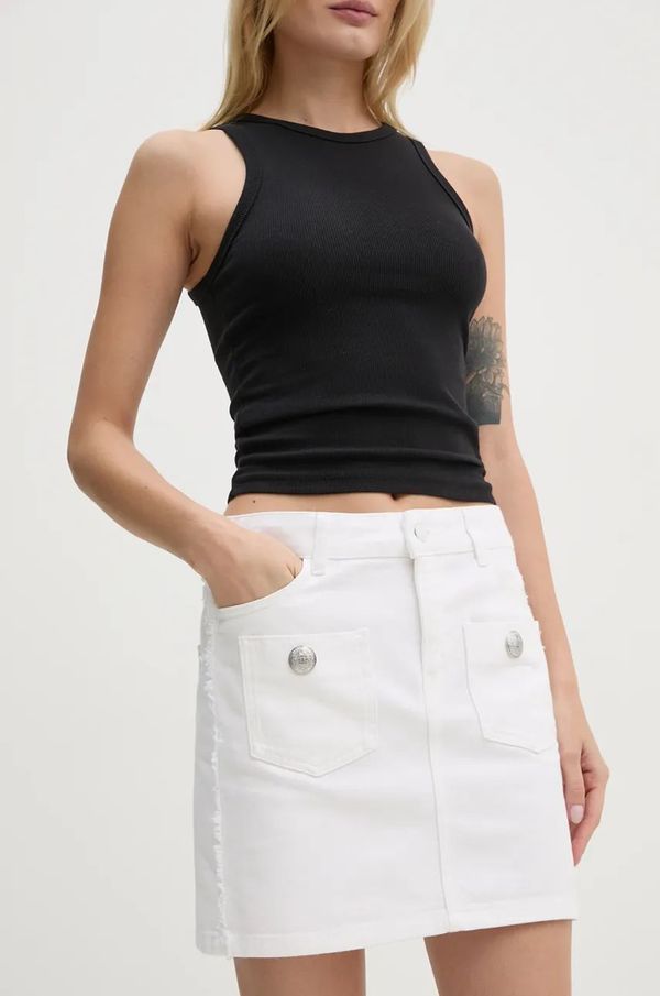 Zadig&Voltaire Traper suknja ZADIG&VOLTAIRE boja: bijela, mini, ravna, WWSK00386