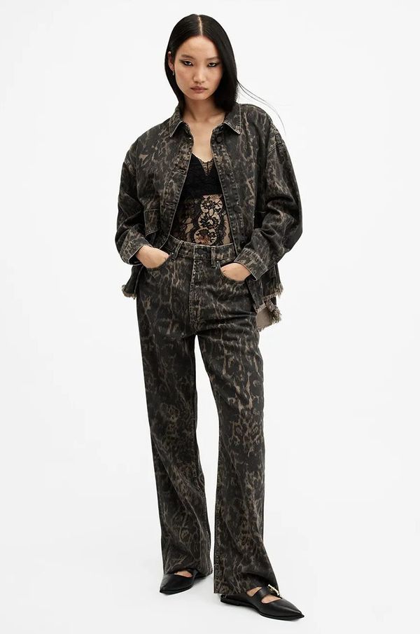 AllSaints Traperice AllSaints BLAKE za žene, visoki struk, W055EB