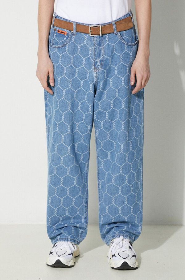 Butter Goods Traperice Butter Goods Chain Link Denim Jeans za muškarce, BGQ423D13301