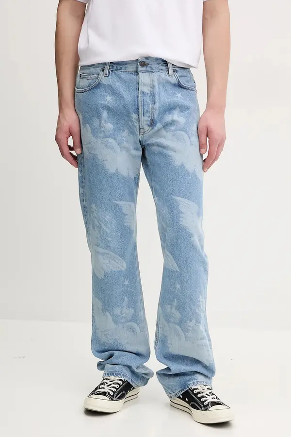 Fiorucci Traperice Fiorucci Angel Print Straight Fit Jeans