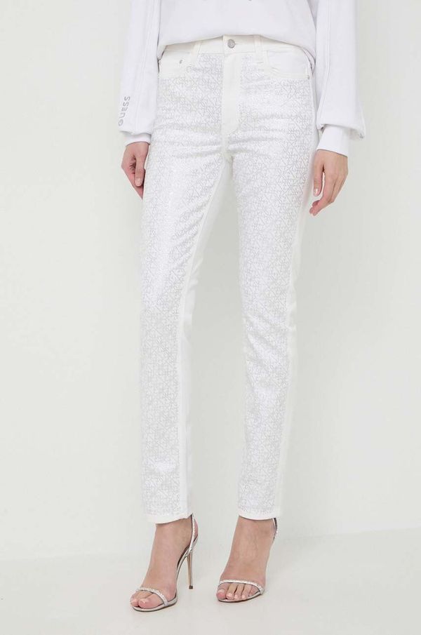 Guess Traperice Guess GIRLY za žene, visoki struk, W4RA16 WFXDA