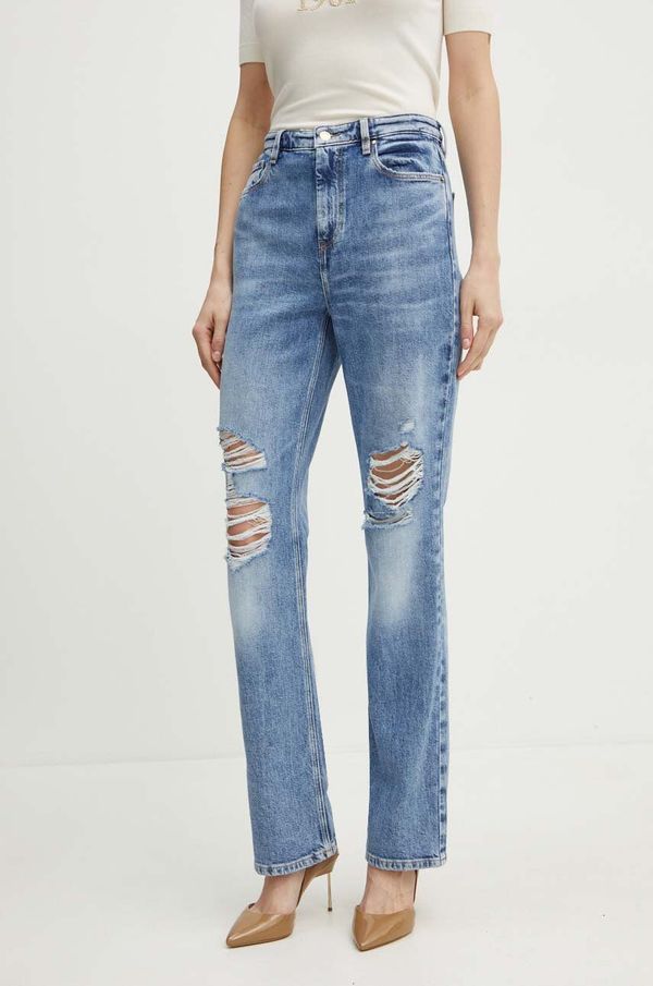 Guess Traperice Guess za žene, visoki struk, W4YA33 D4WBH