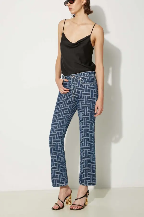 Kenzo Traperice Kenzo Bara Cropped Fit Jeans