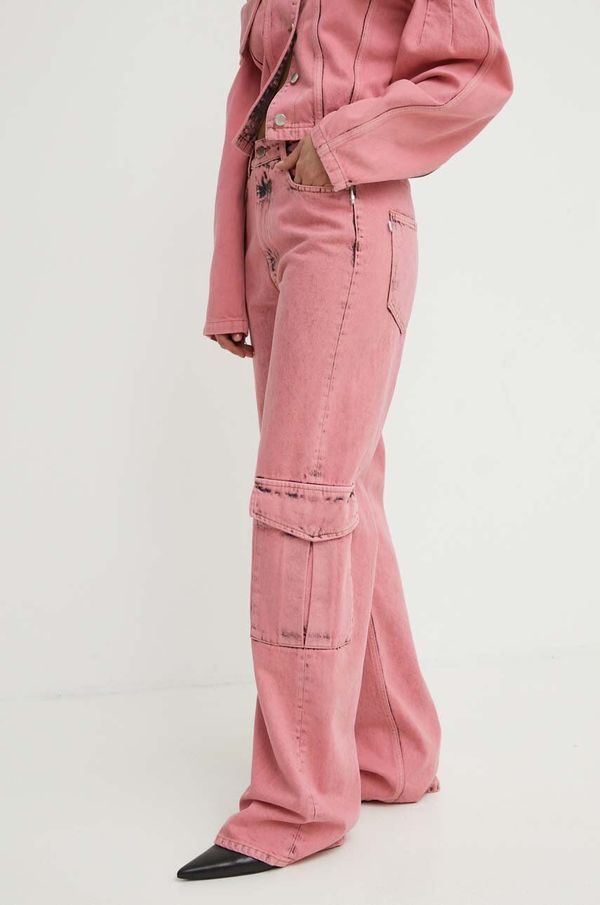 K+LUSHA Traperice K+LUSHA za žene, visoki struk, KLEPINETDF131KLW11