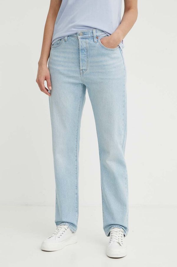 Levi's Traperice Levi's 501 CROP za žene, visoki struk, 36200