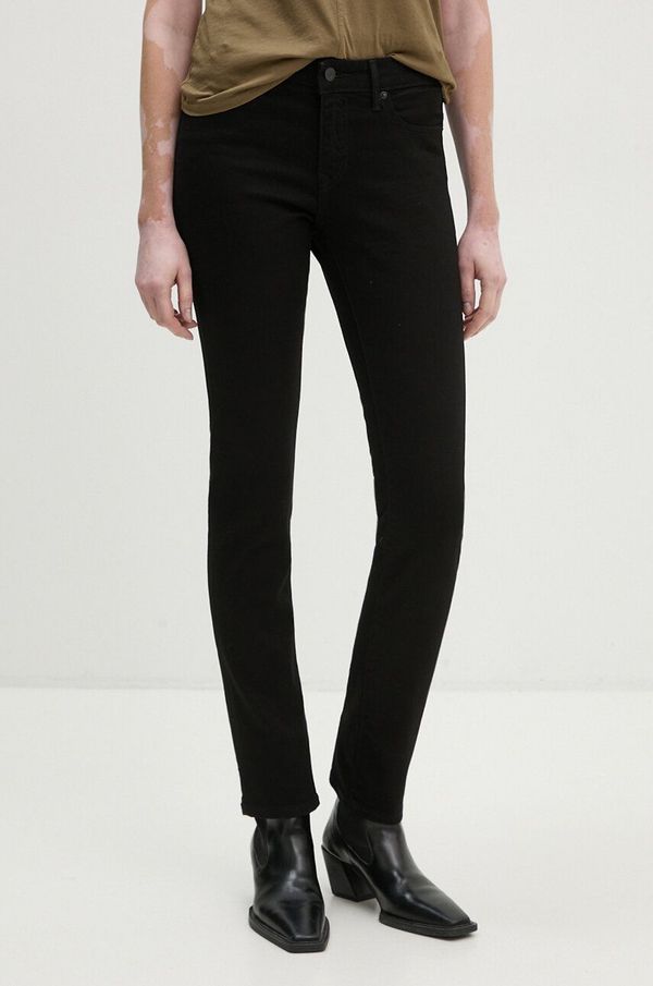 Levi's Traperice Levi's 712 SLIM boja: crna