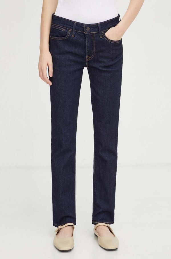 Levi's Traperice Levi's 712 SLIM WELT POCKET za žene, boja: tamno plava