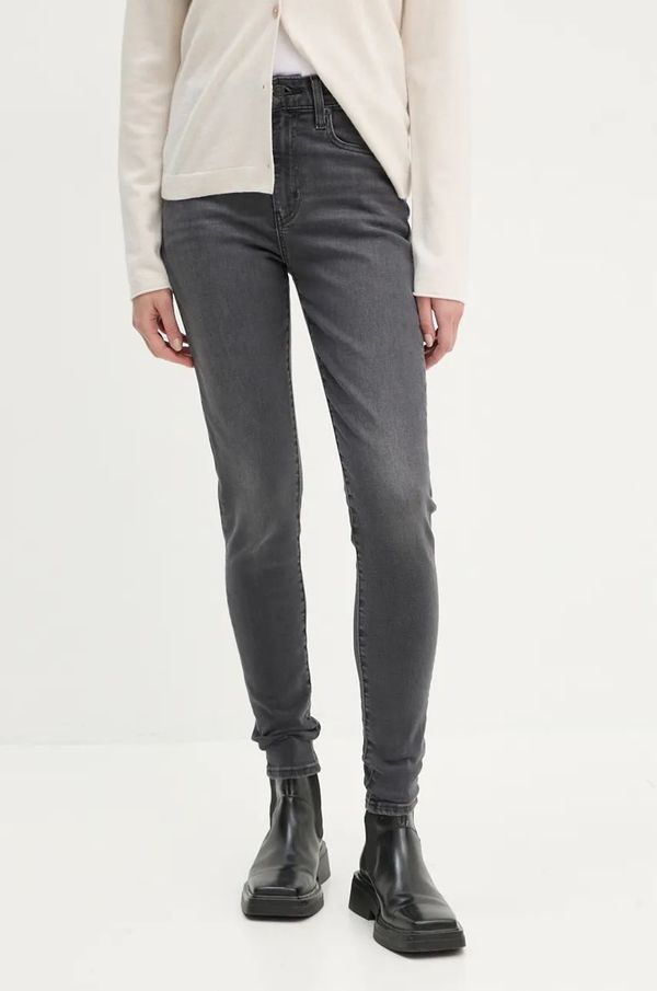 Levi's Traperice Levi's 721 HIGH RISE SKINNY za žene, boja: crna