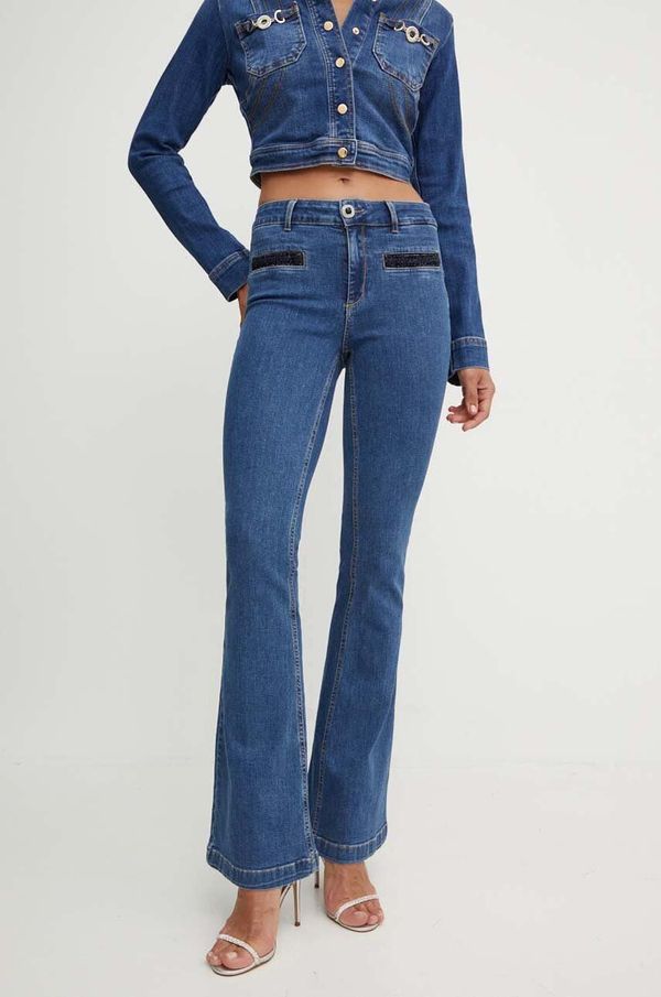 Liu Jo Traperice Liu Jo za žene, visoki struk, UF4097 D4448