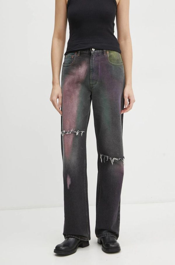 MM6 Maison Margiela Traperice MM6 Maison Margiela za žene, visoki struk, S62LB0180.S30848