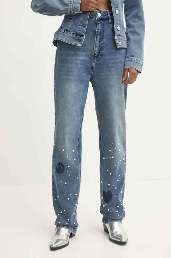 Moschino Jeans Traperice Moschino Jeans za žene, visoki struk, A0312 8721