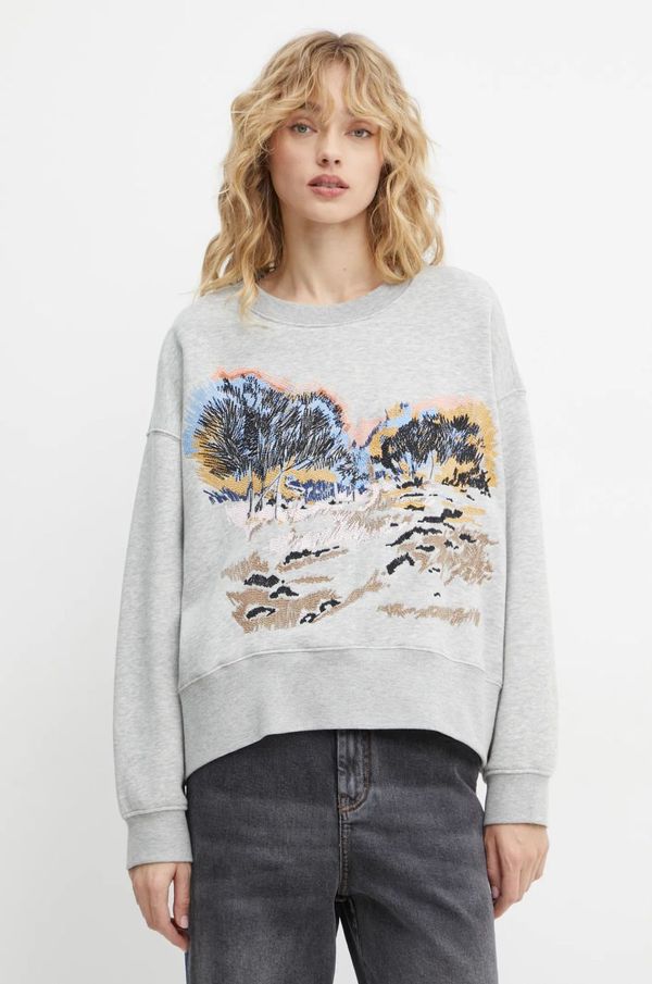 MUNTHE Traperice MUNTHE SUMMIE za žene, boja: siva, 244141324406