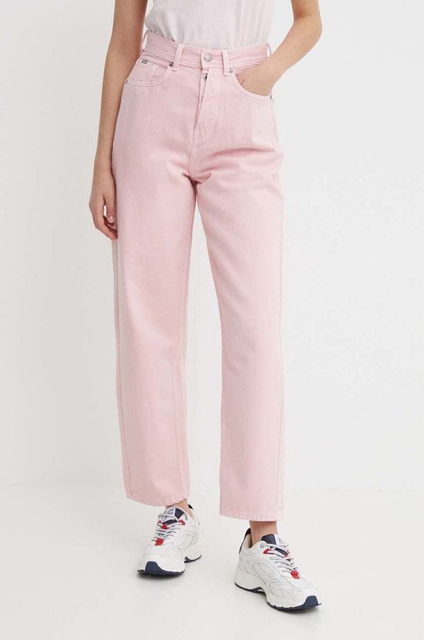 Pepe Jeans Traperice Pepe Jeans BARREL JEANS UHW CLR za žene, visoki struk, PL211748