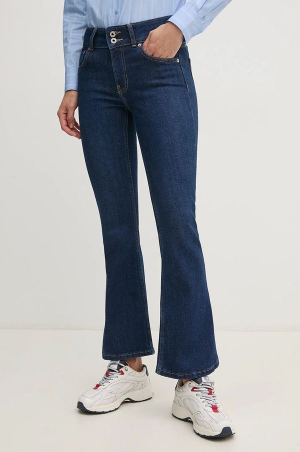 Pepe Jeans Traperice Pepe Jeans FLARE JEANS MW VENUS za žene, srednje visoki struk, PL204877EE2